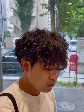 パーマ メンズ 🫧韓国レイヤー🫧 山本 侑平のヘアスタイル