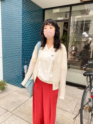 セミロング カラー パーマ ヘアアレンジ メンズ キッズ ネイル マツエク・マツパ パーマスタイル🔅 sayacaのヘアスタイル