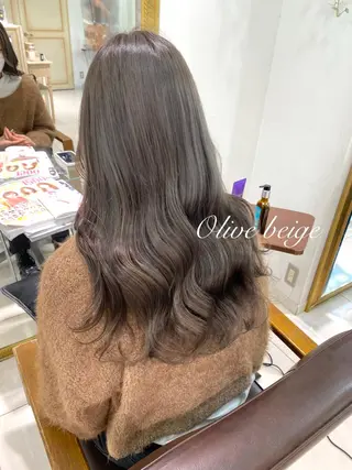 ロング カラー ヘアアレンジ 透明感カラー 古山 結季🌙🖤のヘアスタイル
