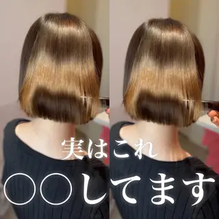 ショート 莉乃/縮毛矯正/髪質 改善/艶カラーのヘアスタイル