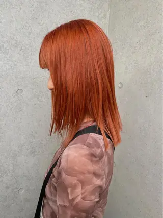 カラー パーマ🌀/縮毛🪡 透明感カラー🧊のヘアスタイル