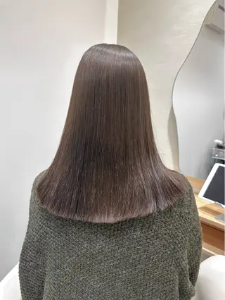 セミロング カラー 矢野 晃平のヘアスタイル