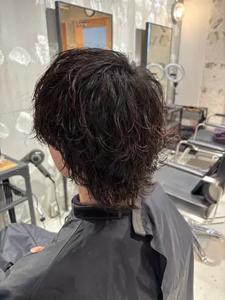 パーマ メンズ 宮本 亜依のヘアスタイル