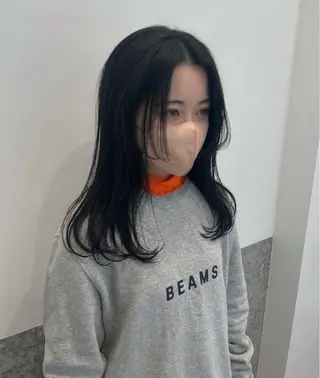 セミロング minatsu 東京の技術を京都でのヘアスタイル
