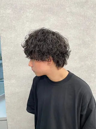 パーマ メンズ 渋谷サーフカール アメカジ美容師のヘアスタイル