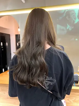 ロング 似合わせレイヤー ＆縮毛矯正のヘアスタイル