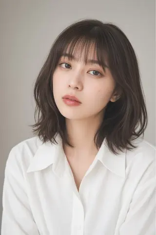 ミディアム 石沢 知康のヘアスタイル
