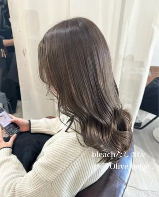 ロング カラー 似合わせバランス得意 青野さくらのヘアスタイル