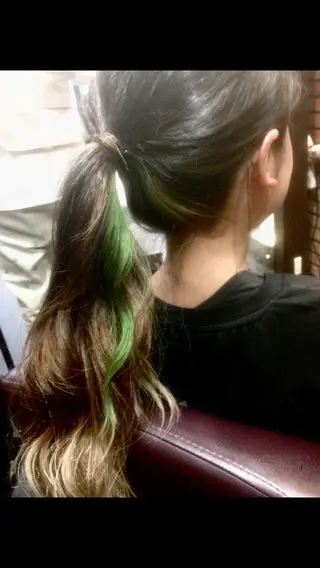 ロング カラー ヘアアレンジ 辻 竜也　のヘアスタイル