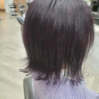 ミディアム 安永 結菜のヘアスタイル