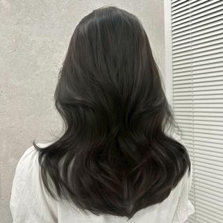 カラー 赤み消し🕊️オリー ブベージュ/原宿のヘアスタイル