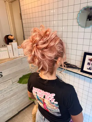 ヘアアレンジ 個性的カラー ☆≡ねねのヘアスタイル