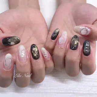ネイル モチの良さ◉ フィルインネイル♡のネイルデザイン