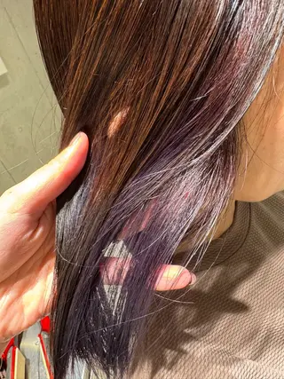 カラー 艶カラー 梨菜💜のヘアスタイル