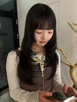 ロング 🎀抜け感ナチュラル 🎵asuna🪽のヘアスタイル