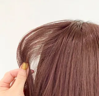 セミロング カラー パーマ ヘアアレンジ ネイル マツエク・マツパ まろやかベージュ/ JOのヘアスタイル
