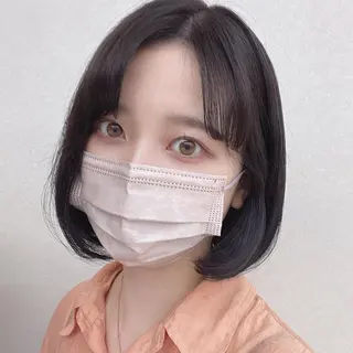 ショート カラー ヘアアレンジ CARELLY Rukaのマツエク・マツパデザイン