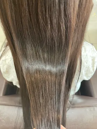 セミロング カラー 似合わせまつパ× オリーブカラー/ゆりのマツエク・マツパデザイン