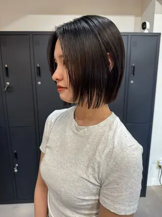 ショート カラー 大人ボブと似合 わせカラー/馬場 翼のヘアスタイル