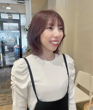 ミディアム カラー nakahara madokaのヘアスタイル