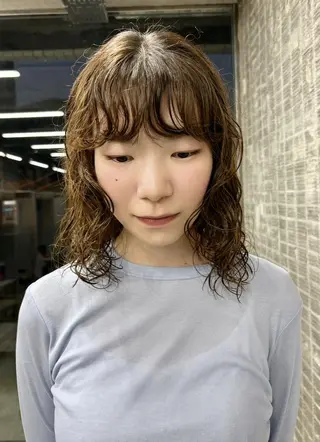 ミディアム パーマ トレンドボブ/ パーマ🌰くりーわのヘアスタイル