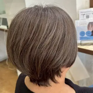 ショート カラー 縮毛矯正/ワンカラー モデル募集🫧羽夏のヘアスタイル