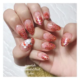 ミディアム ネイル 🐾enen style 🐾のネイルデザイン