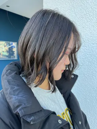 ミディアム letterby novel はるみのヘアスタイル