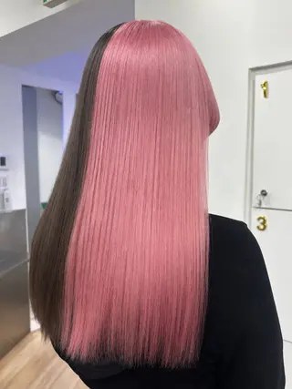 ロング ブリーチ/ダブルカラ ー🍀mizukiのヘアスタイル