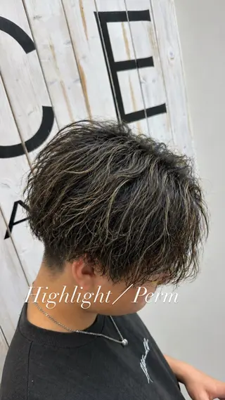 カラー パーマ メンズ メンズ特化 ⚡️ナツキ⚡️のヘアスタイル