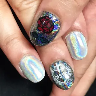 ネイル 渋谷/チップ長さ出し 👑アプレgel-xのネイルデザイン