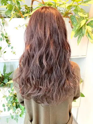 セミロング カラー ヘアアレンジ 東北No.1完全個室 💐梶谷社長のヘアスタイル