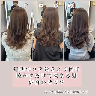 セミロング 左藤健人 デジタルパーマ/縮毛のヘアスタイル