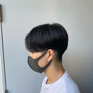 ショート パーマ メンズ ベージュカラー💖 やすひろのヘアスタイル