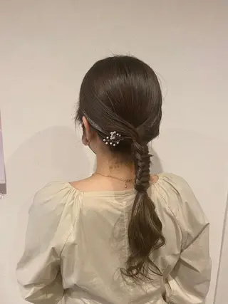 ミディアム ヘアアレンジ attra昭和町店. momoのヘアスタイル
