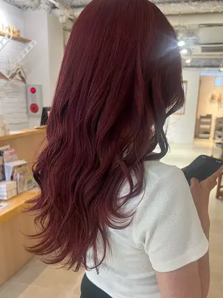 ロング カラー たかはた すずかのヘアスタイル