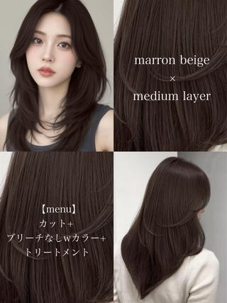 ロング 韓国ヘア×2way 🇰🇷和知拓郎のヘアスタイル