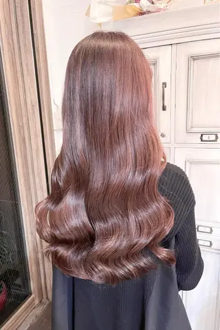 ロング カラー 髪質改善で 憧れの潤艶美髪にのヘアスタイル