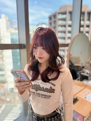 ミディアム 🤍韓国レイヤー🤍 川崎Rikoのヘアスタイル