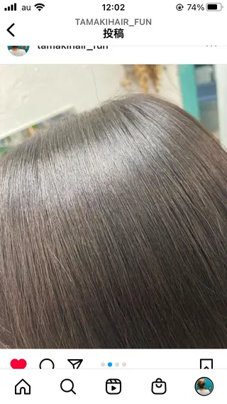 カラー 田牧 みゆきのヘアスタイル