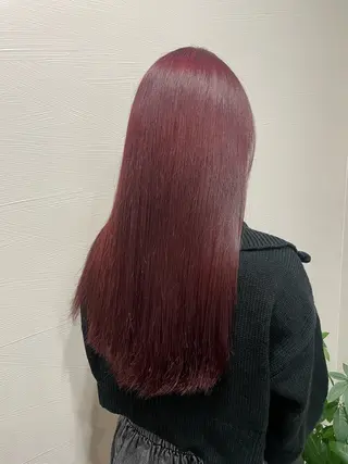 ロング カラー 猪股 唯菜のヘアスタイル
