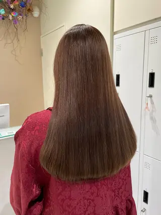 ロング カラー ブリーチなしWカラー 暖色カラー/mayuのヘアスタイル