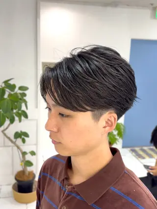 パーマ メンズ 阿部 渓太のヘアスタイル