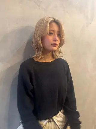 ミディアム 🦢パーマモデル 様募集中🦢AI🫧のヘアスタイル