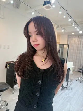 ロング andKおもろまち店 艶ダブルカラー✨のヘアスタイル