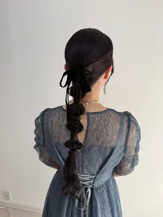 ロング ヘアアレンジ 大羅 海比のヘアスタイル