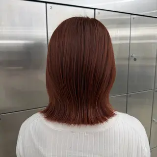 ミディアム うる艶カラー/暖色 カラー/表参道美容師のヘアスタイル