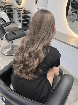 セミロング カラー RENOレイヤー/ベ ージュtoyokaのヘアスタイル