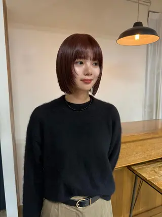 ショート まろやか透明感カラー ♡MANAのヘアスタイル