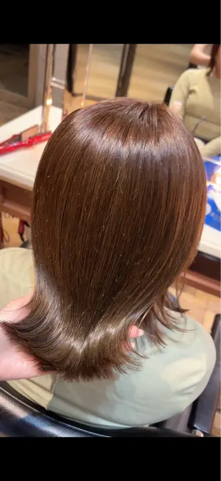 ミディアム カラー ご新規様限定 透明感カラーKANAのヘアスタイル